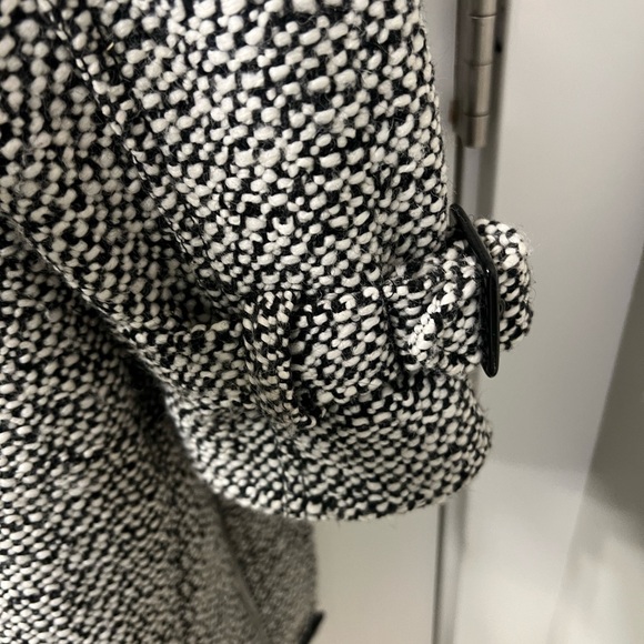 Worthington Black and White Trench Coat - Picture 5 of 7